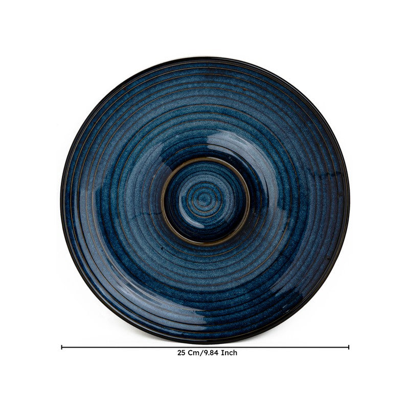 Nautic Crest Ceramic Chip n Dip Platter - Blue media 8