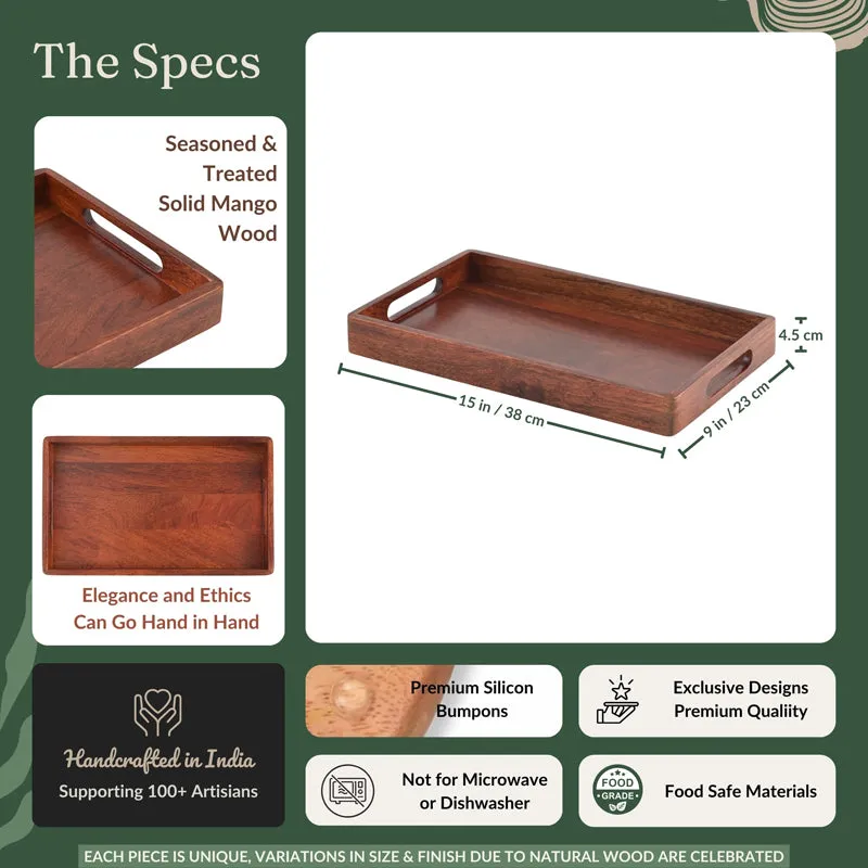 Arteak Wood Serving Tray media 12