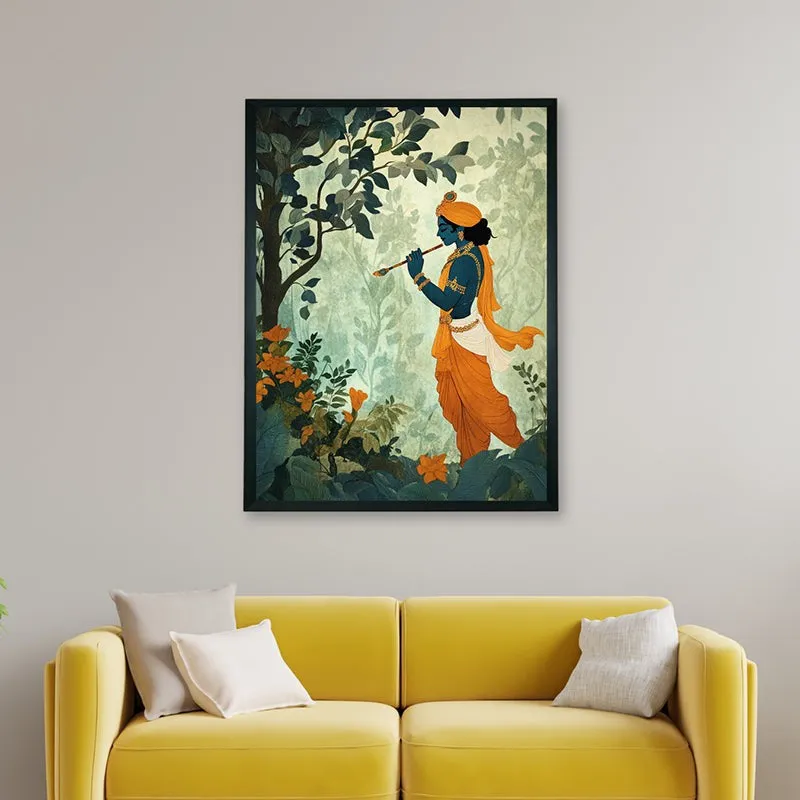 Vana Gopala Wall Art With Resin Frame media 5