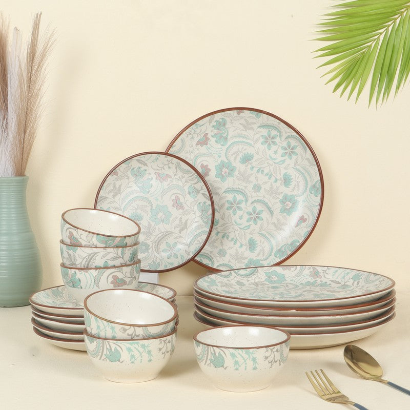 Ceramic Dinner Set (Multicolor) - Twelve Piece Set