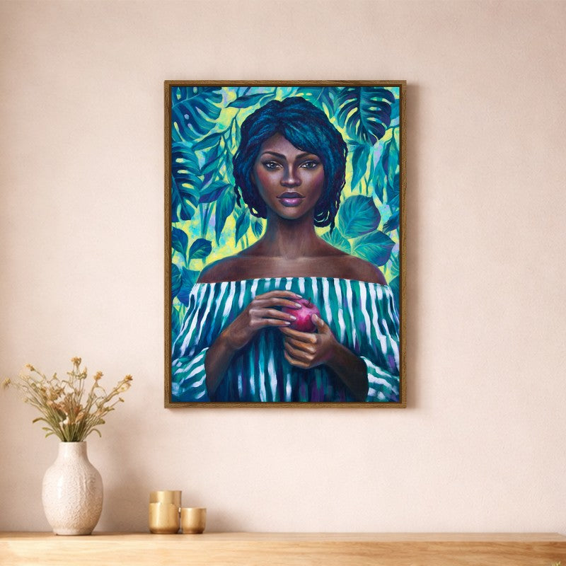 Iconic She Canvas Wall Art With Frame