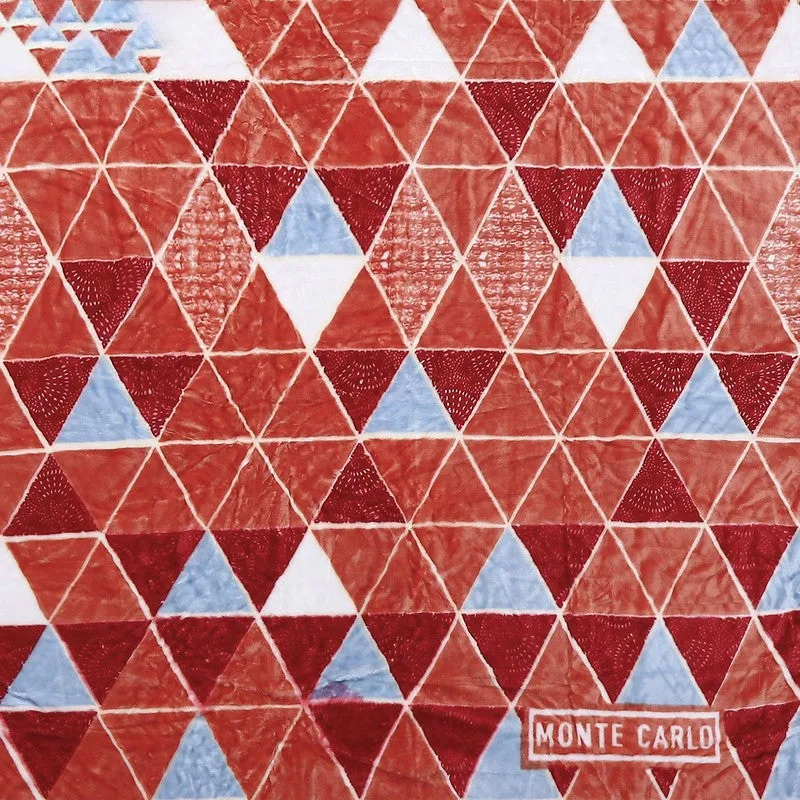 Monte Carlo Crimson Cascade Reveisible Blanket - 500 GSM media 7