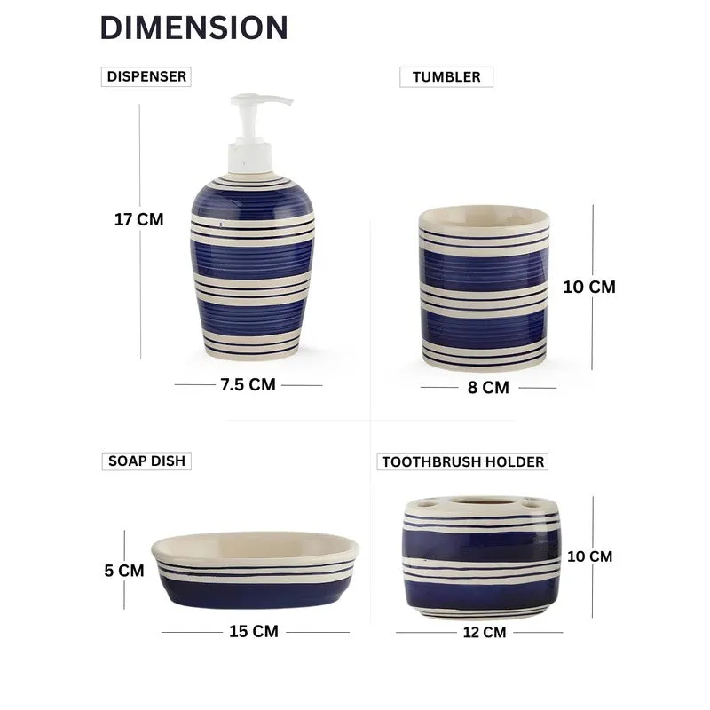 Chic Bathroom Accessories Set - Four Piece Set media 10