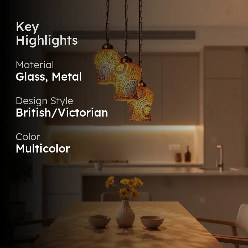 Tintara Glow Glass Ceiling Lamp - Multicolor media 2
