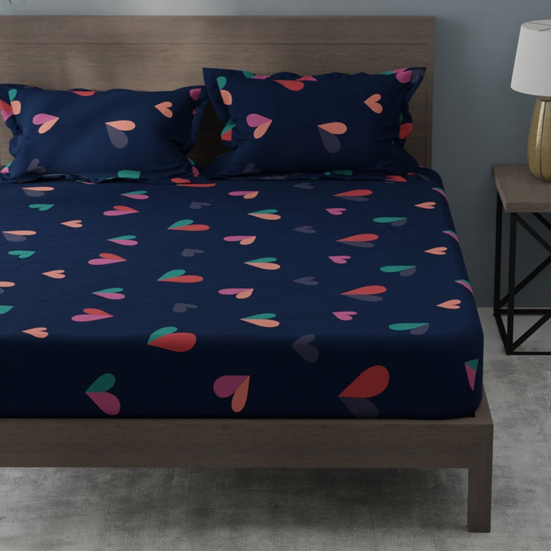 Little Heart Single Microfiber Bedsheet - 120 GSM media 3