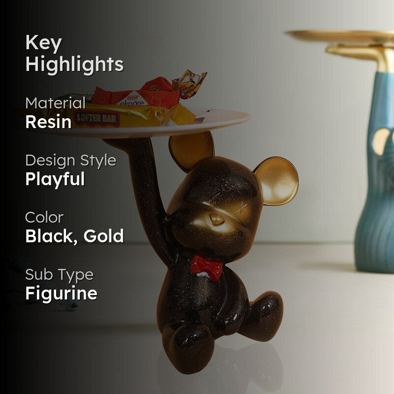 Adorable Black Monkey Holding Tray media 2