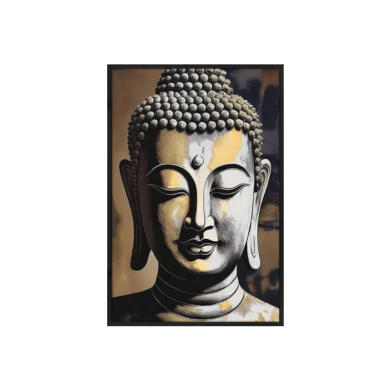 Radiant Calm Wall Painting With Frame media 4