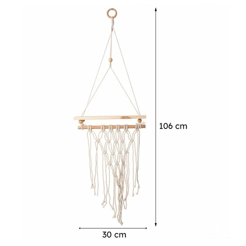 Hoyo Macrame Wall Shelf media 6