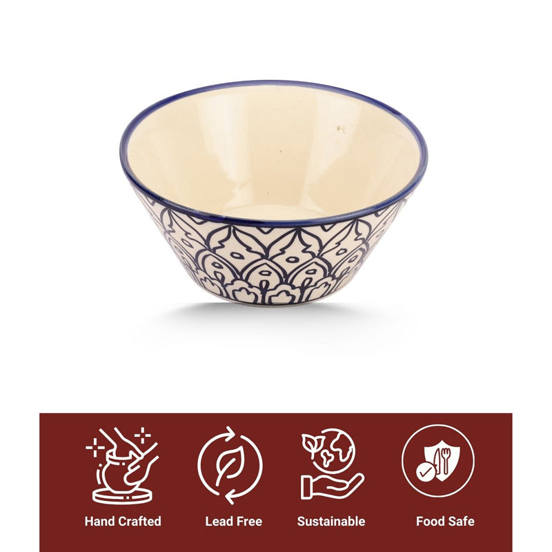 Inkera Ceramic Serving Bowl (1000 mL) - Set Of Two image 7