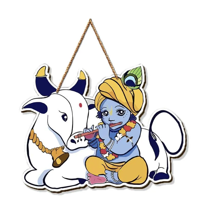 The Playful Kanha MDF Wall Hanging media 4