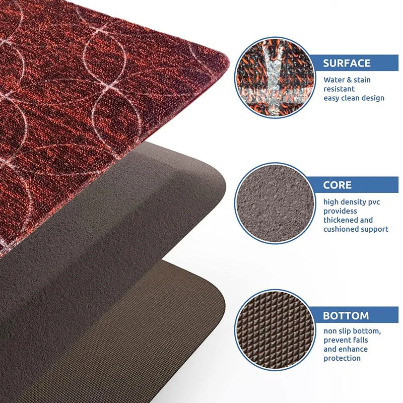 Phuket PVC Anti-Fatigue Mat - Maroon media 3