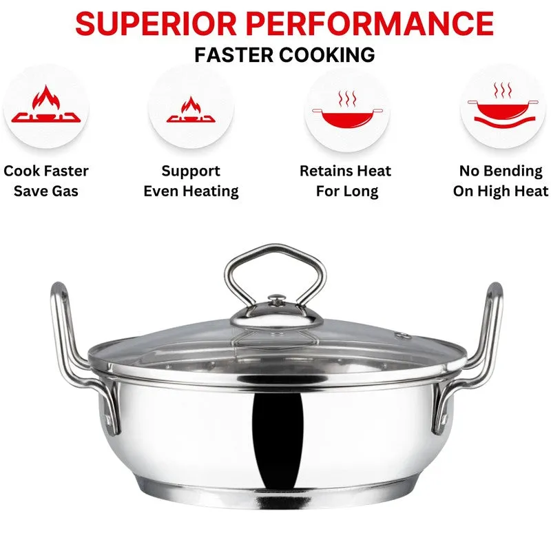 Vinod Chefs Delight Kadhai With Lid - 3700 mL media 7