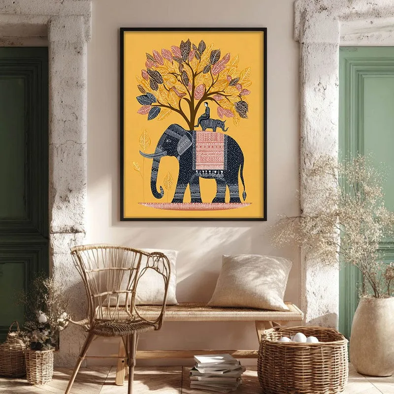Gajtara Canvas Wall Painting With Black Frame media 8