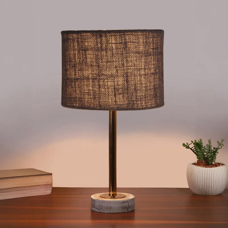 Sienna I Rodin Wooden Table Lamp - Grey,Gold,White media 2