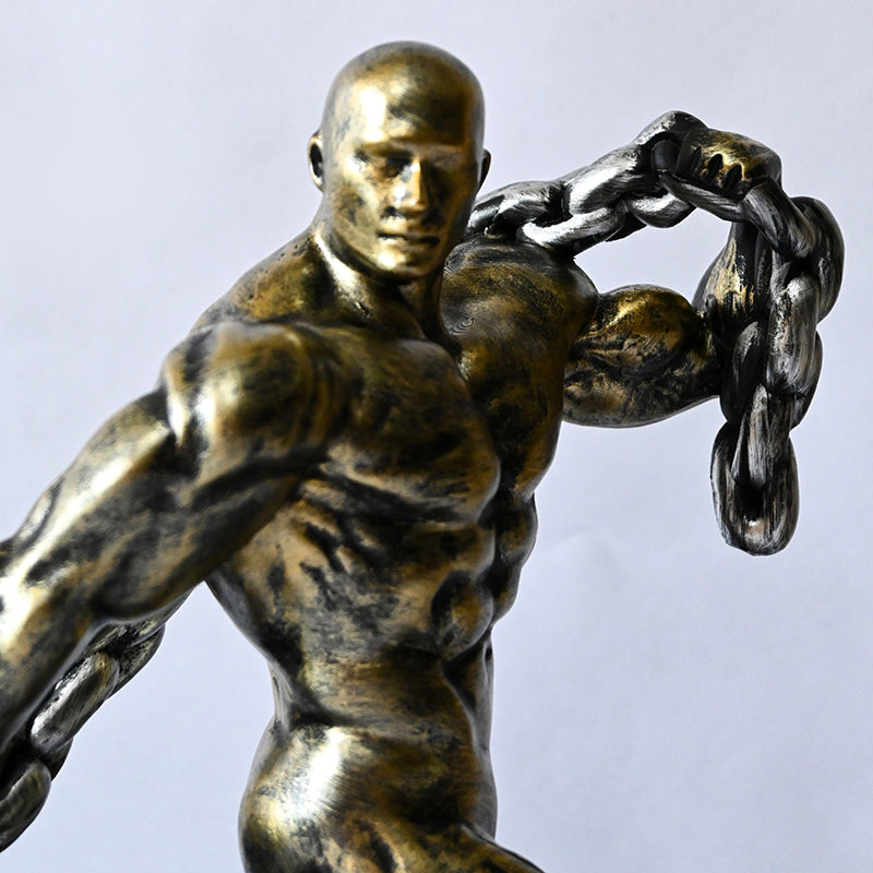 Herculese Resin Showpiece - Gold media 4