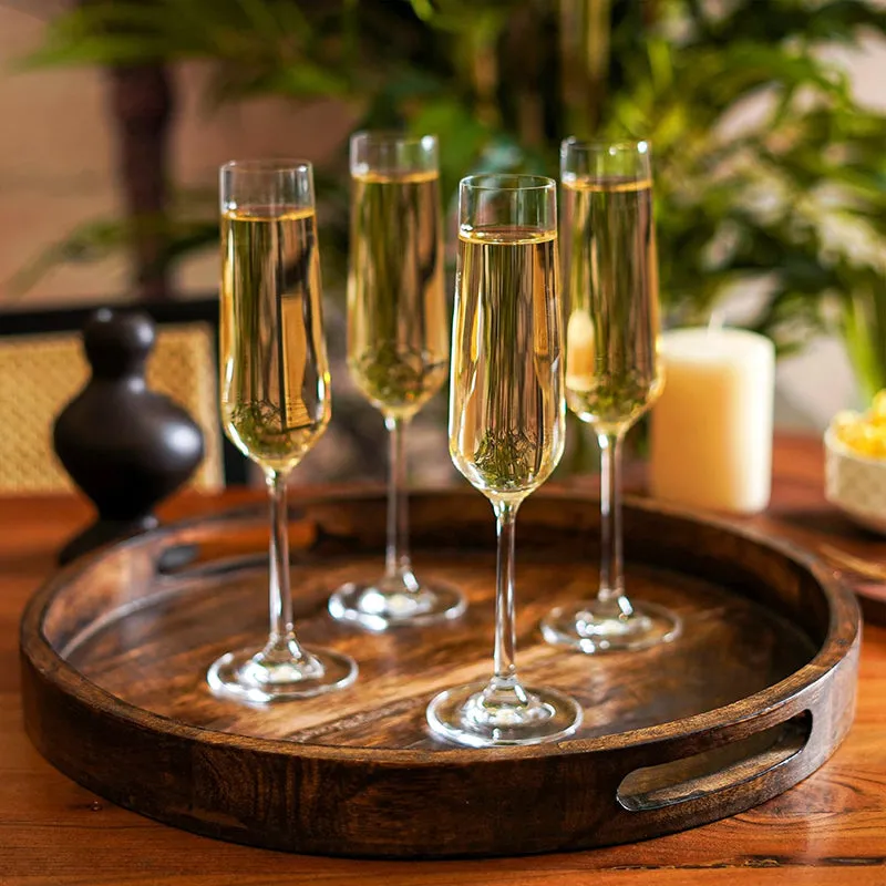 Clearline Flute Glass (240 mL) - Set Of Four media 1