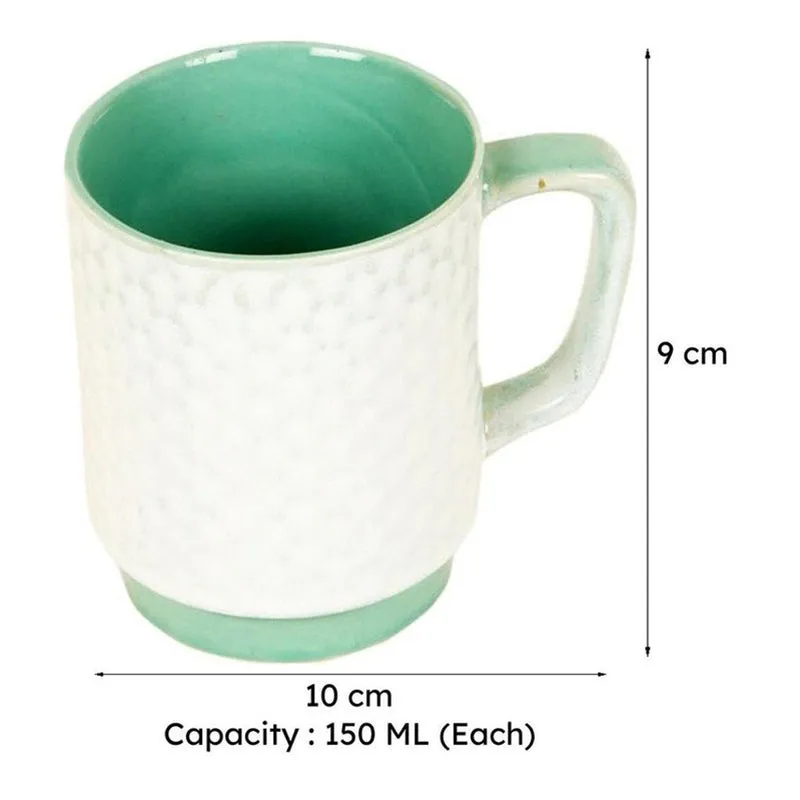 Rabeea Ceramic Tea Cup (150 mL Each) - Set of Six media 8