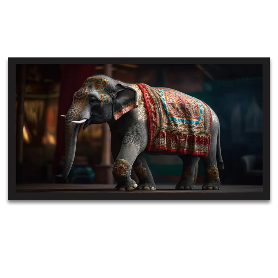 Spiritual Gajeandra Kanthi Canvas Wall Painting media 3