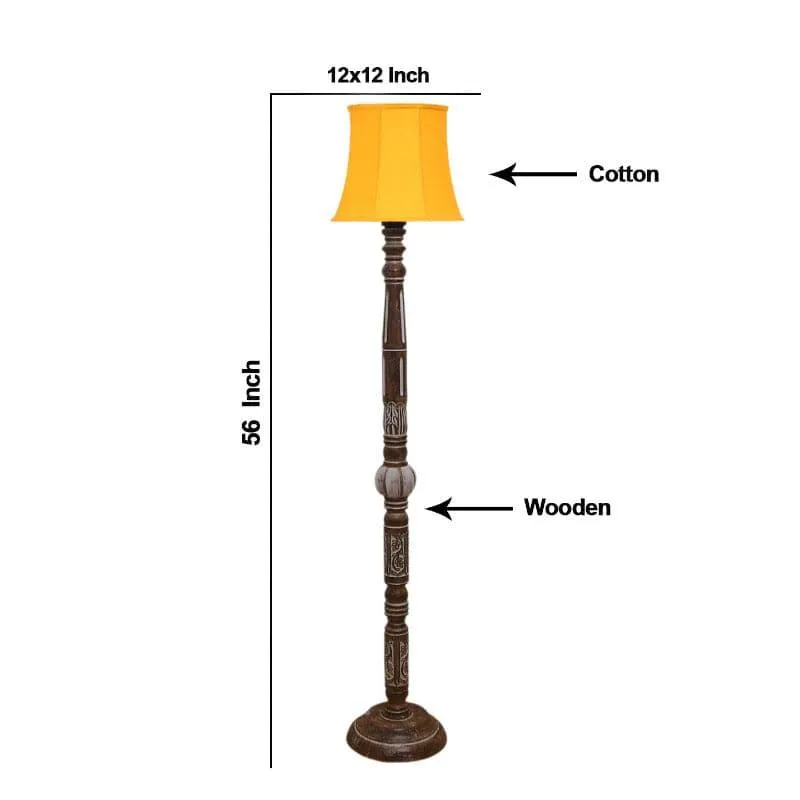 Colton Cone Floor Lamp - Yellow media 5