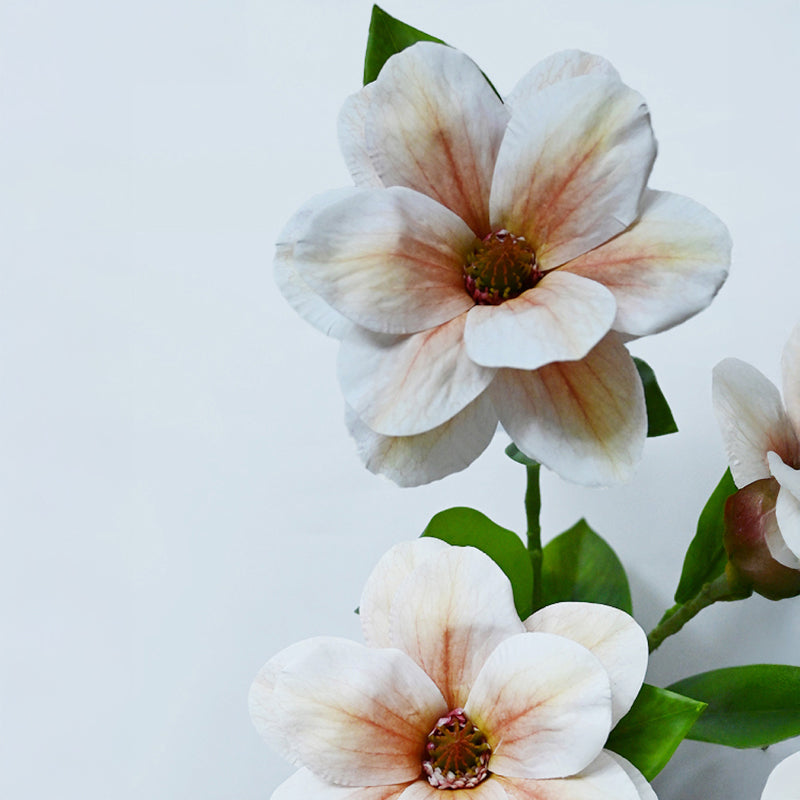 Artificial Decorative Magnolia Flower Stick media 4