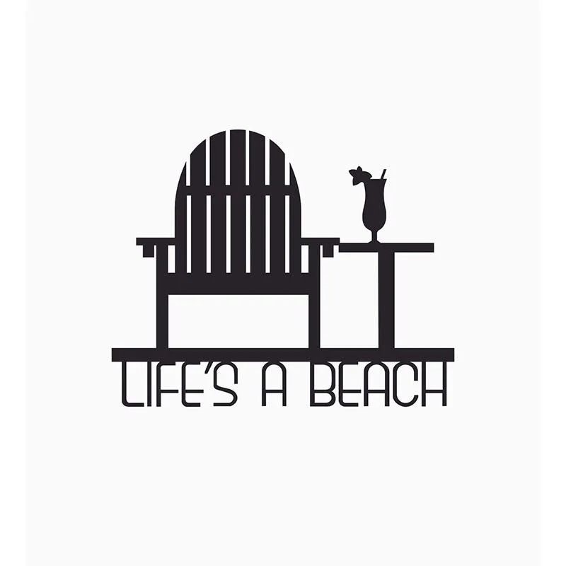 Life Is A Beach Black Iron Wall Accent media 3