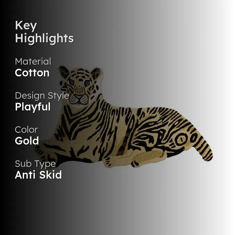 Roaring Tiger I Cotton Carpet - 2