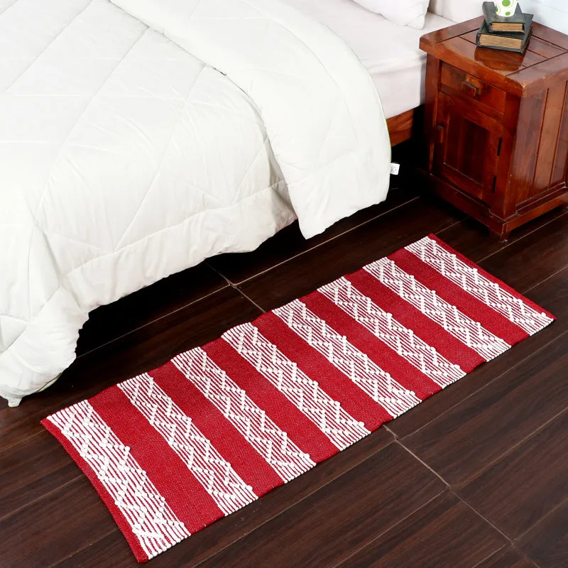Weavax Cotton Runner Rug - Red media 3