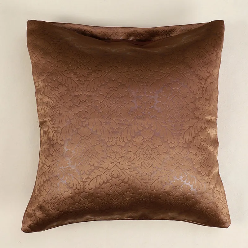 Swayam Basik Printed Polyester Cushion Cover (Brown) - Set of Two media 4