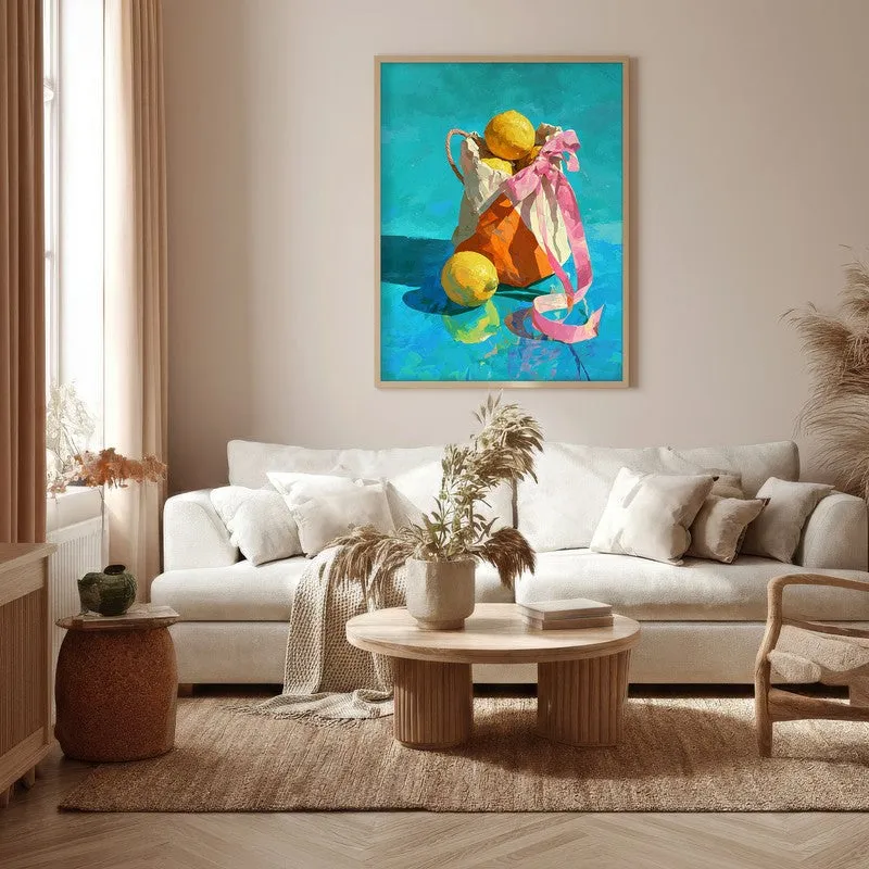 Lunith Canvas Wall Painting With Brown Frame media 5