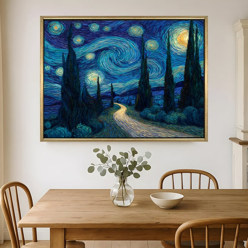 Velvet Spiral Canvas Wall Painting With Frame