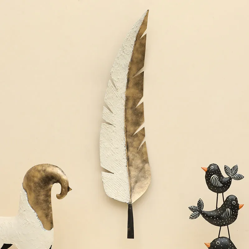 Luminous Quill Metal & Ceramic Wall Accent media 1