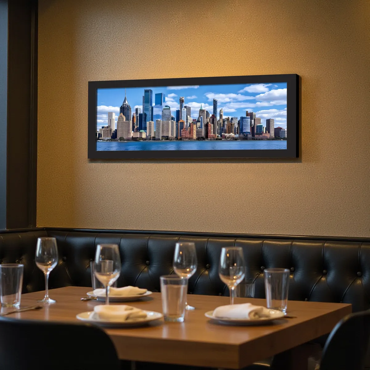 Horizen Modern Urban Landscape Paper Wall Painting media 7