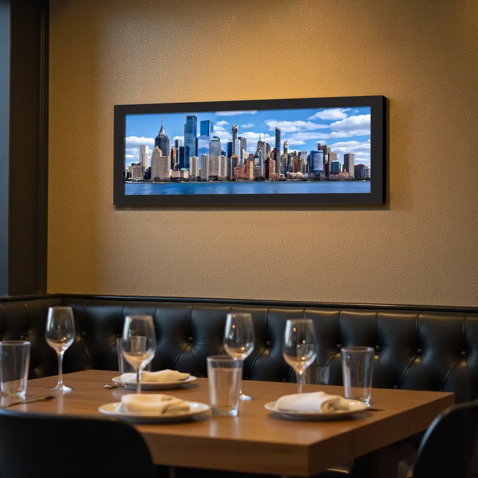 Horizen Modern Urban Landscape Paper Wall Painting media 7