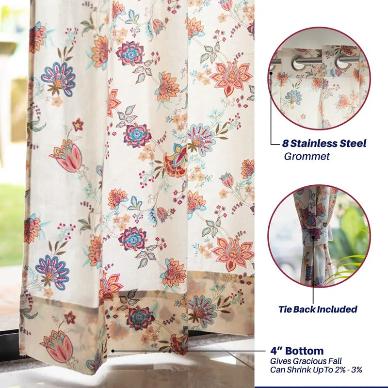 Urban Space Flaura Curtain (Multicolor) - Set Of Two media 5