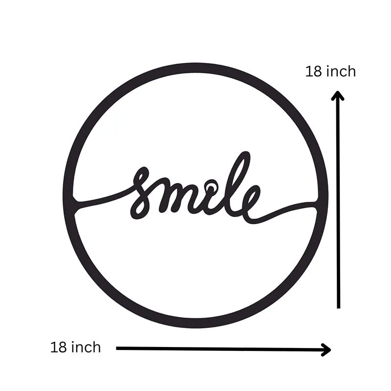 Smile Black Iron Wall Accent media 5