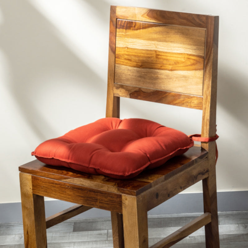 Sylvia Chair Pad (Terracotta Brown) - Set Of Four