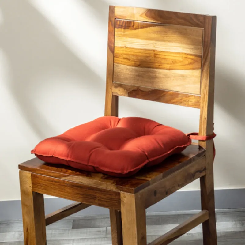 Sylvia Chair Pad (Terracotta Brown) - Set Of Four media 1