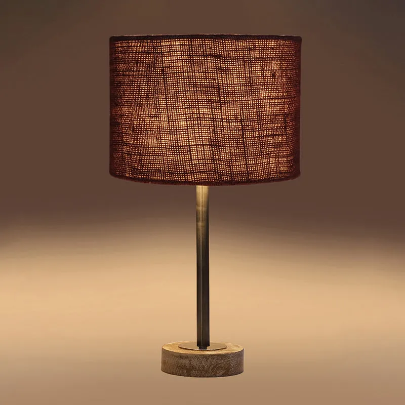 Sienna I Rodin Wooden Table Lamp - Brown,Silver,White media 6