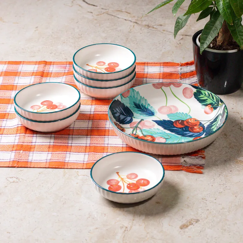Tropical Bliss Serving Bowl - Seven Piece Set media 1