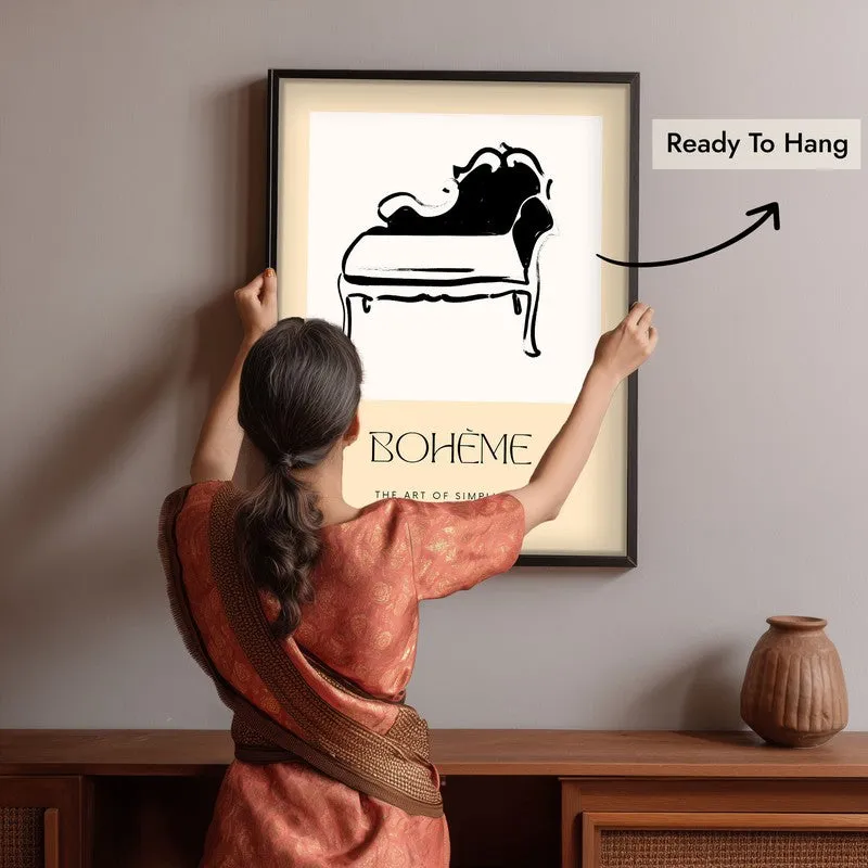 Daybed Dream Canvas Wall Painting With Black Frame media 6