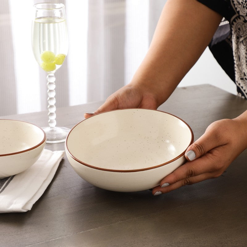 Classic Off-White Serving Bowl - 400 mL media 3