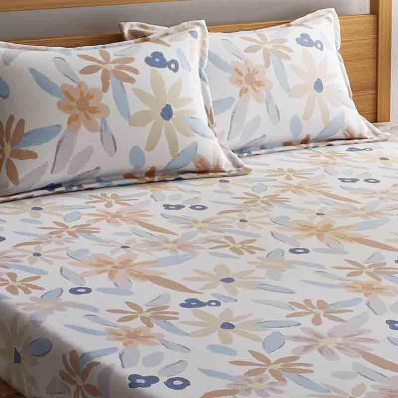 Floral Cluster Cotton Bedsheet - 210 TC media 5