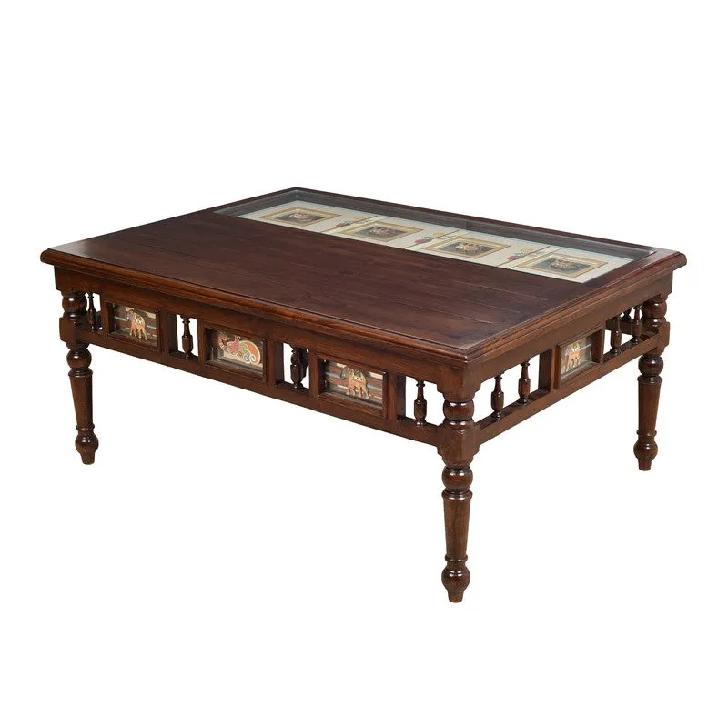 Sumer Teak Wood Center Table media 3