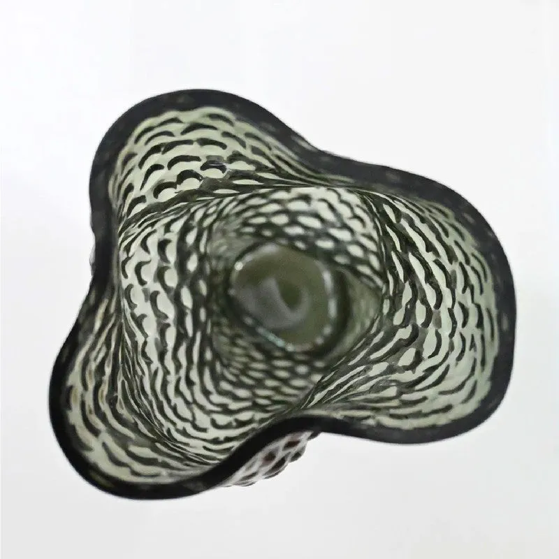 Verdant Wave Designer Vase - Black media 5