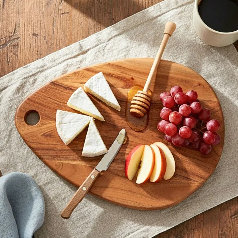 Woodcraft Oval Wooden Chopping Board media 5