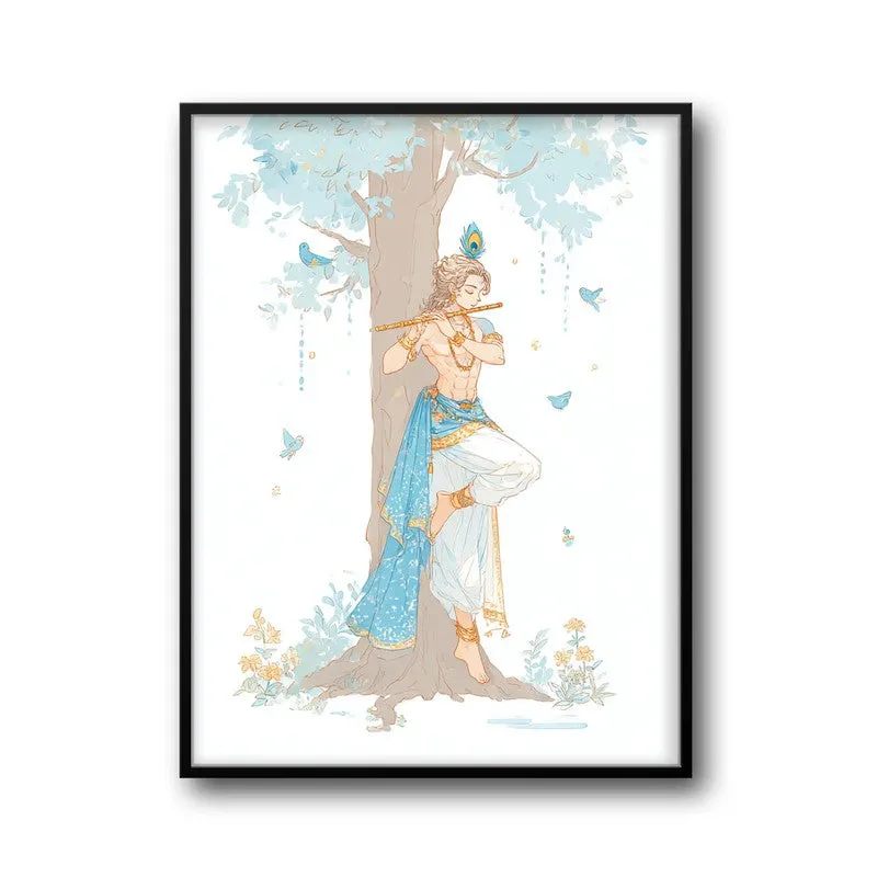 Lord Krishna Keshav Charming Archival Paper Wall Art media 7