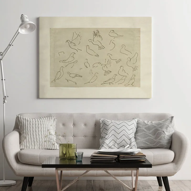 Etched Birds Wood Wall Art media 3
