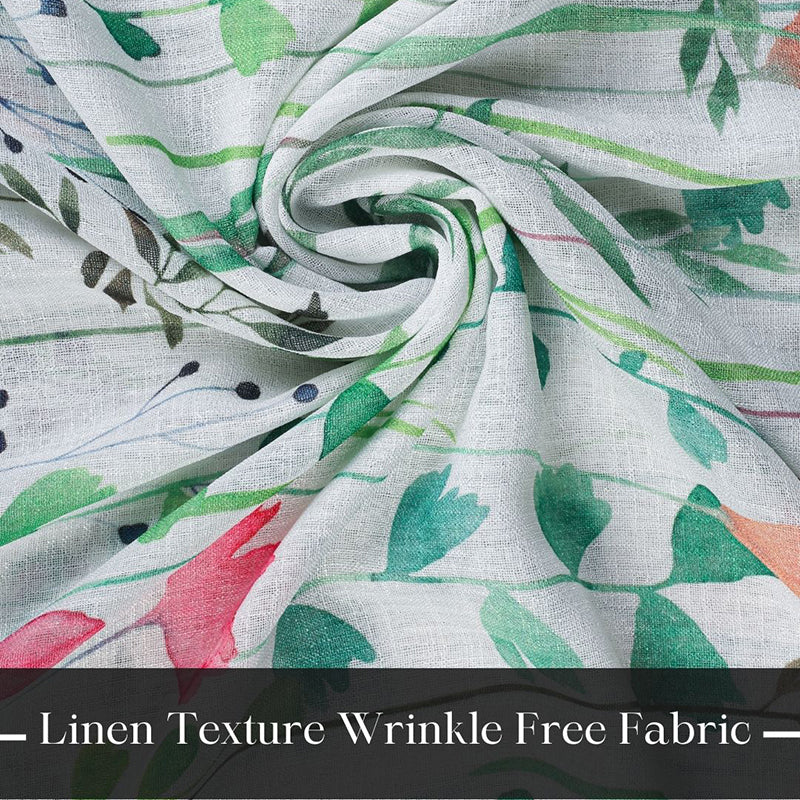 Aersica Linen Texture Sheer Curtain - Set Of Two media 6