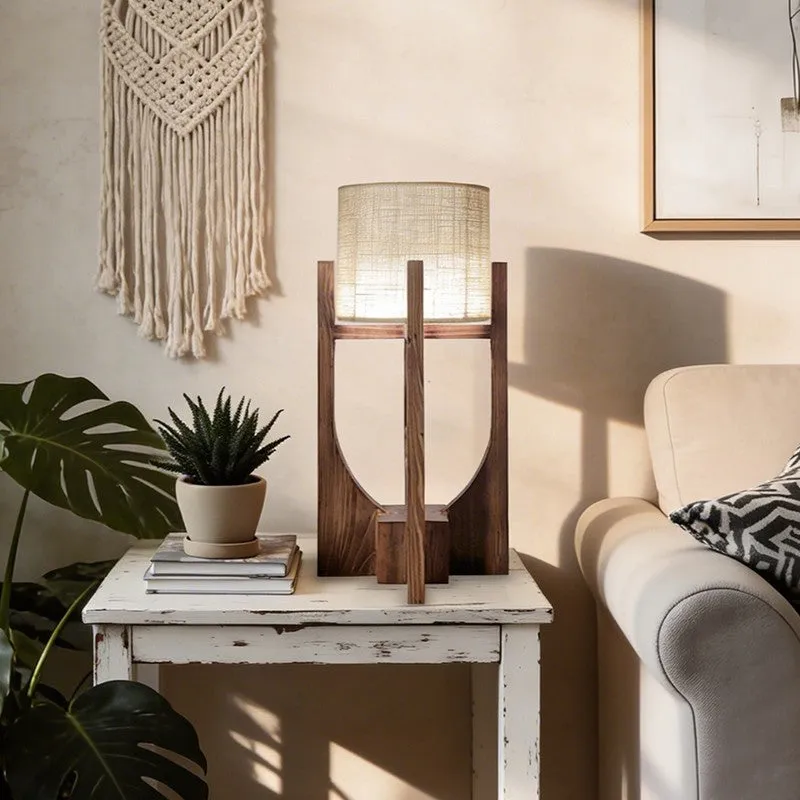 Kompas Jute Table Lamp - Brown,Beige media 1