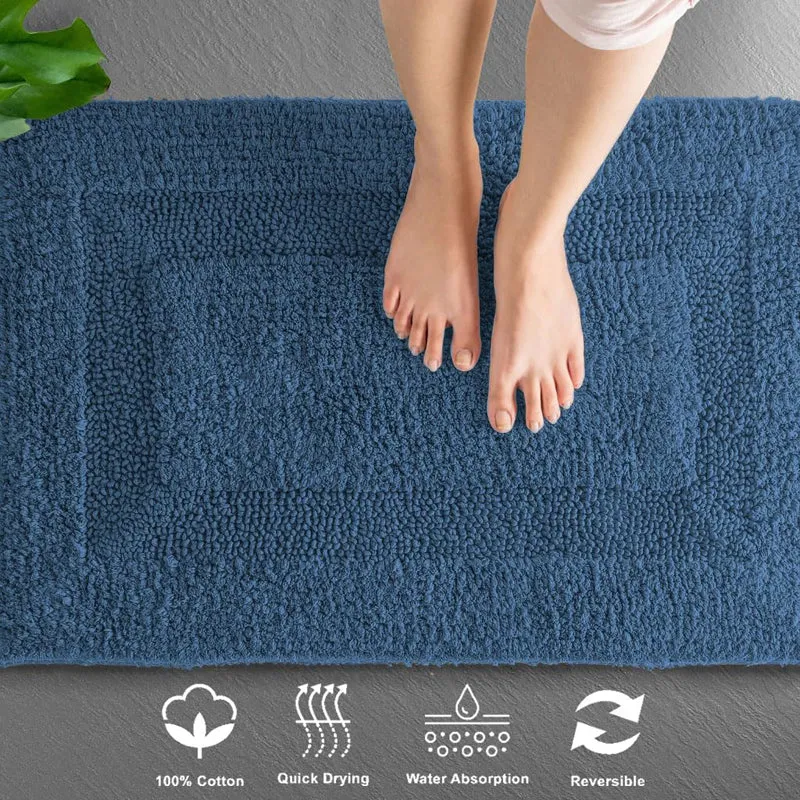 Paris Luxe Reversible Bath Mat - Teal media 5